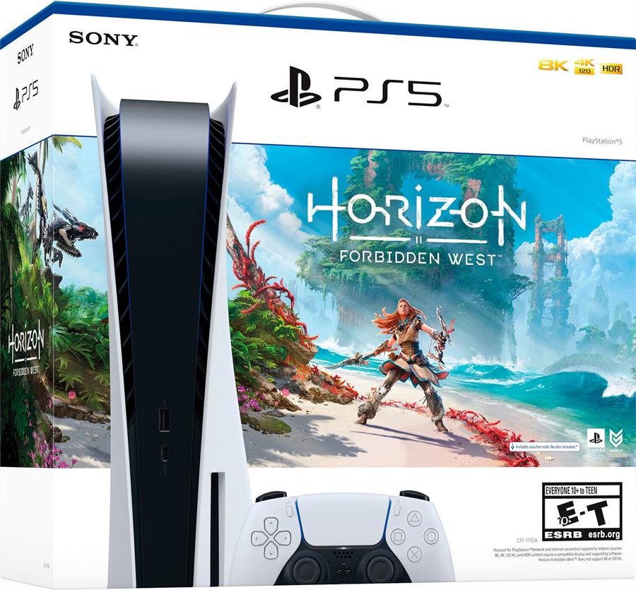 Consola Sony PlayStation 5 Edicion Fisica Lectora Horizon Forbidden West Bundle